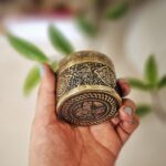 جعبه جواهرات قلمزنی برنجی سایز 3