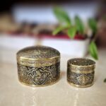 جعبه جواهرات قلمزنی برنجی سایز 3