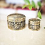 جعبه جواهرات قلمزنی برنجی سایز 5