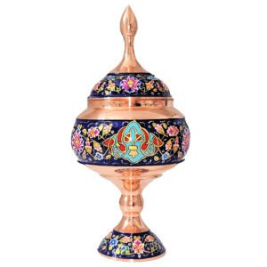 شکلات خوری نگارستان نیلی مدل مس و پرداز ارتفاع 29 کد gold29