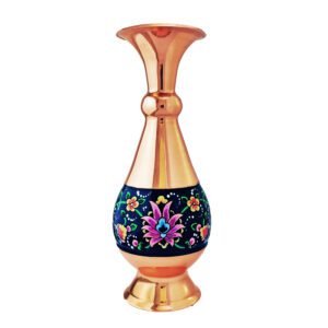 گلدان مس و پرداز ارتفاع 16