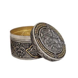 جعبه جواهرات قلمزنی برنجی سایز 4