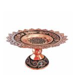 شیرینی خوری مسی مدل الماس تراش سایز 22