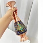 گلدان مسی ارتفاع 30 طرح پرداز کد gold30