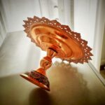 شیرینی خوری مسی مدل الماس تراش سایز 25