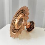 شیرینی خوری مسی مدل الماس تراش سایز 22