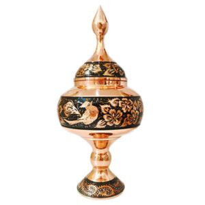 شکلات خوری مسی مدل الماس تراش ارتفاع 37