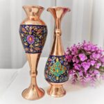 گلدان مسی ارتفاع 30 طرح پرداز کد gold30