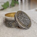 جعبه جواهرات قلمزنی برنجی سایز 4