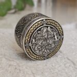 جعبه جواهرات قلمزنی برنجی سایز 4