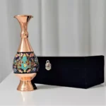 گلدان مس و پرداز 25 سانتی