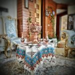 آجیل خوری مسی مدل الماس تراش ارتفاع 30