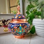 شکلات خوری مس و پرداز مدل سیبی سایز2 gold