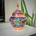 شکلات خوری مس و پرداز مدل سیبی سایز2 gold