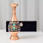 گلدان مس و پرداز 25 سانتی