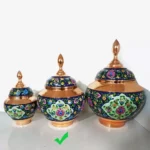 شکلات خوری مسی طرح پرداز مدل سیبی سایز2
