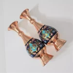 گلدان مس و پرداز 25 سانتی