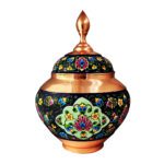 شکلات خوری مسی طرح پرداز مدل سیبی سایز2