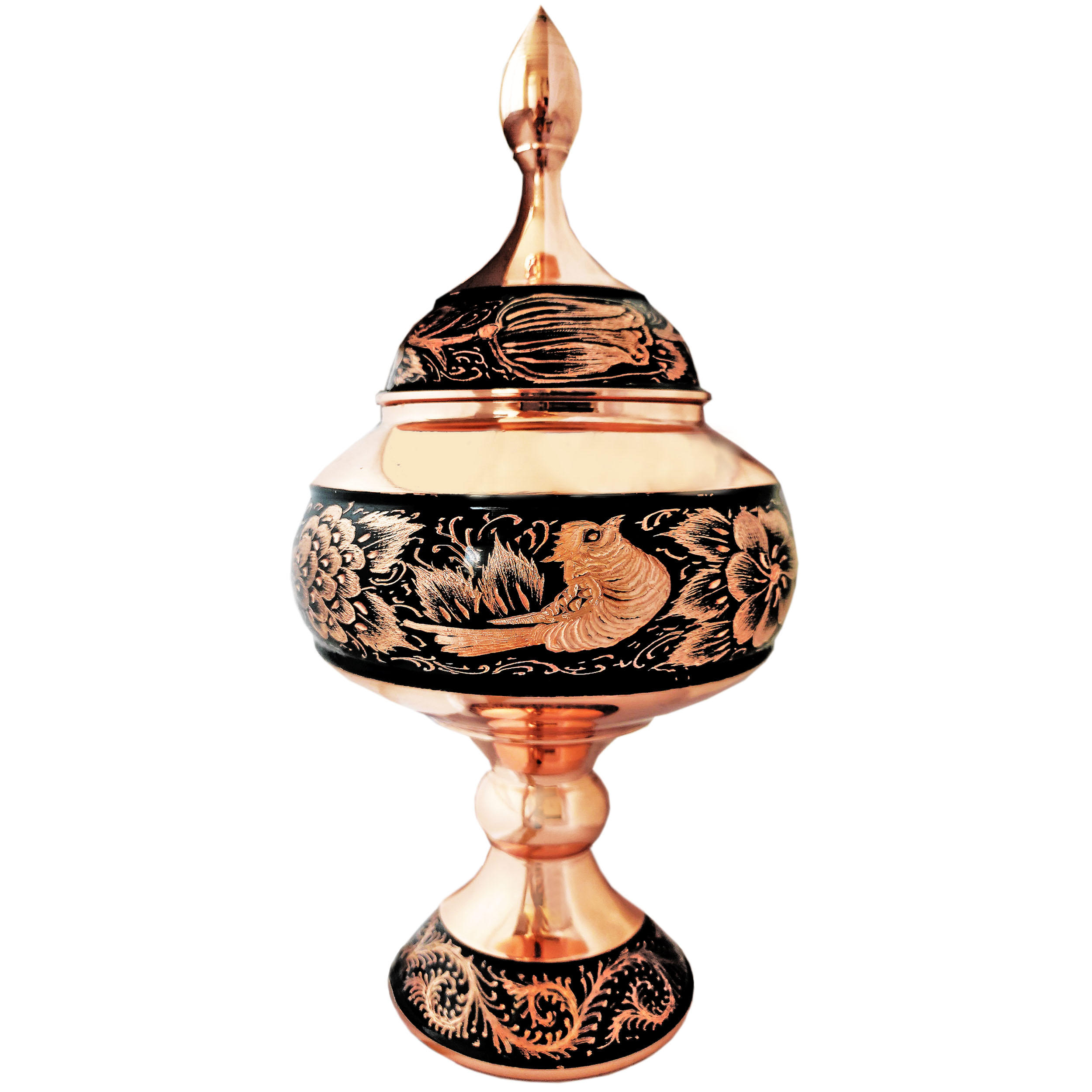 شکلات خوری مسی مدل الماس تراش ارتفاع 50