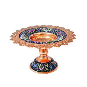 شیرینی خوری نگارستان نیلی مدل مس و پرداز سایز 22