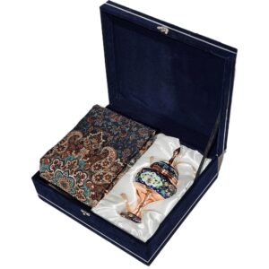 پک هدیه صنایع دستی نگارستان نیلی مدل مس و ترمه کد pardaz23